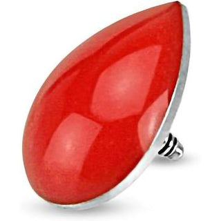 Dermal Anchor dermal anchor top red drop Internally Threaded