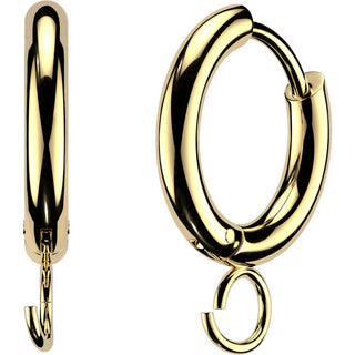 Hoop Earring o-ring for charms 1 pair Clicker