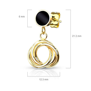 Bouton d'Oreille Pendentif rond