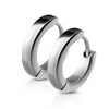 Hoop Earring 316L Huggie Earring Small Plain Dome 1 Pair