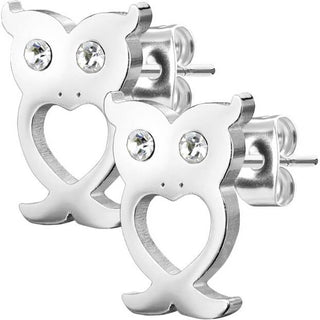 Bouton d'Oreille Hibou Zirconia