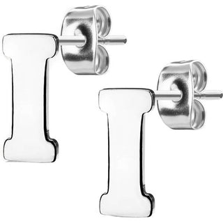 Stud Earring 316L Earring Studs Alphabet Initial 1 Pair
