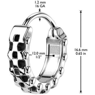 Boucle d'Oreille chaîne de vélo