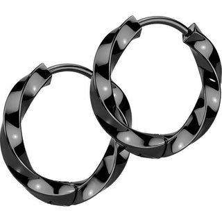Earring twisted 2.5mm thick