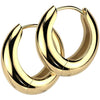 Wide Hinged Hoop Earrings