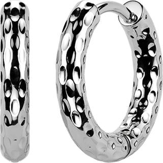 Earring hammered