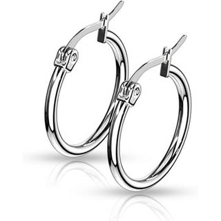 Hoop Earring 316L Round Hoop Earrings 1 Pair
