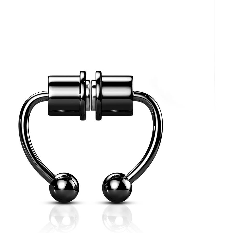 Lot 20 Faux Anneaux De Nez Magnétiques Acier Inoxydable - Piercing Septum Faux Pour Homme Femme