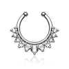 Faux Piercing au nez Septum 11 Zircone Pliable