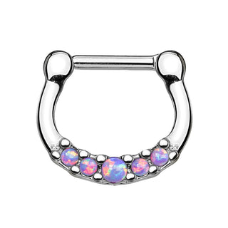 Septum Clicker 5 Opales Argent Cliqueur