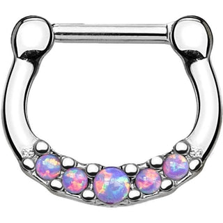 Septum Clicker 5 Opales Argent Cliqueur