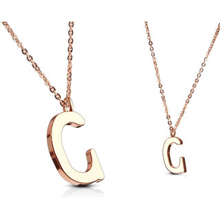 Necklace Letters A-Z Roségold