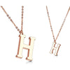 Necklace Letters A-Z Roségold