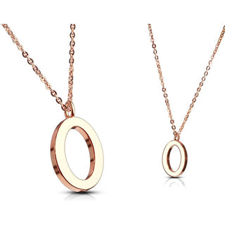 Necklace Letters A-Z Roségold