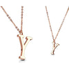 Necklace Letters A-Z Roségold