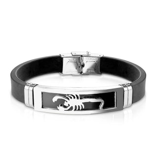 Bracelet Noir Scorpion Silicone