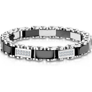 Bracelet Chaîne Argent Noir