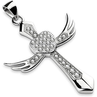 Collier Croix Cœur Argent