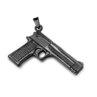 Collier Pistolet Noir