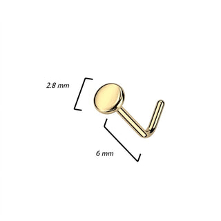 Nose L-Shape Flat Round