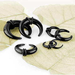 Acrylique Écarteur O-Rings en silicone noir