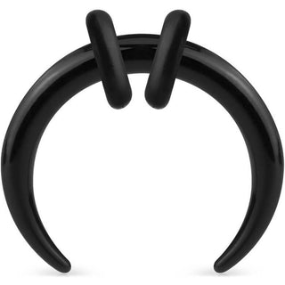 Acrylique Écarteur O-Rings en silicone noir