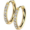 Titanium Earring zirconia Clicker