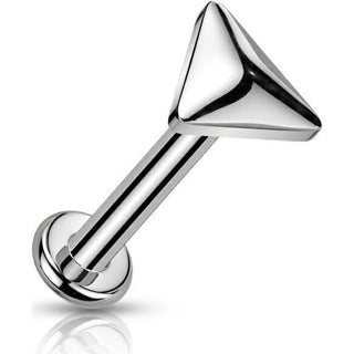 Titanium Labret triangle Internally Threaded
