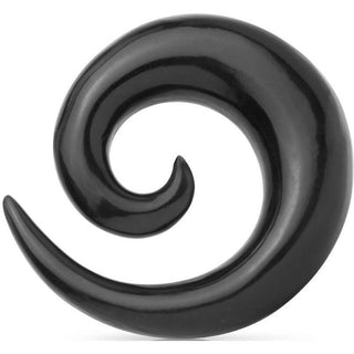 Écarteur Spirale Corne de buffle noire