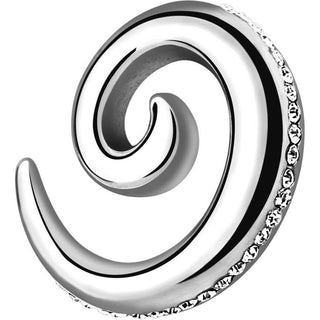 Écarteur Spirale Argent Zirconia