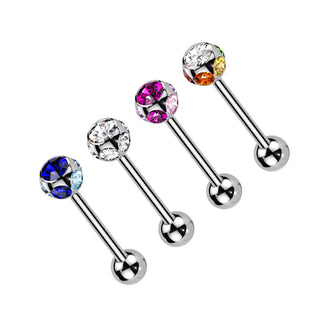 Barbell Zirconia Ball, 4  pieces
