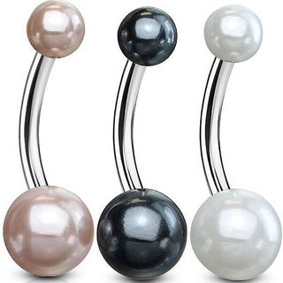 Piercing Nombril Perles, 3 morceaux