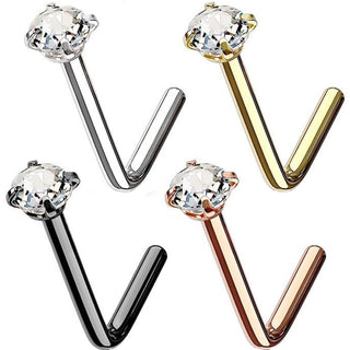Nose L-Shape Zirconia Round, 4  pieces