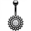 Piercing Nombril Tournesol Pavé de Cristaux