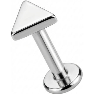 Titane Labret Motif Triangle Géométrique Filetage Interne