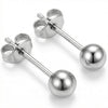 Titanium Earring Three Dimensional Sphere Shape