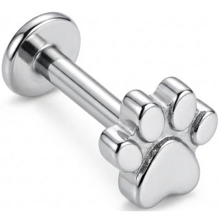 Titane Labret Petite Empreinte de Patte Filetage Interne