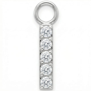 Titanium Attachment Five Stone Vertical Bar