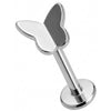 Titane Labret Top Silhouette Papillon Délicat Filetage Interne