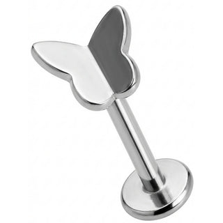 Titane Labret Top Silhouette Papillon Délicat Filetage Interne