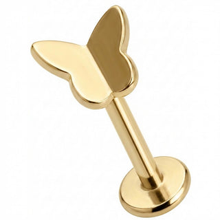 Titane Labret Top Silhouette Papillon Délicat Filetage Interne