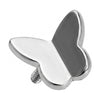 Titanium Top Flying Butterfly Silhouette Internally Threaded