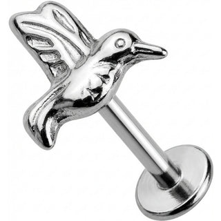 Titane Labret Petit Colibri en Vol Filetage Interne