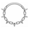 Titanium Ring Spiked Chain Clicker