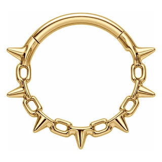 Titanium Ring Spiked Chain Clicker
