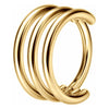 Titanium Ring Triple Band Clicker