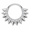 Titanium Ring Spikes Zirconia Clicker