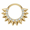 Titanium Ring Spikes Zirconia Clicker
