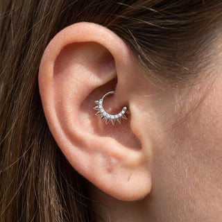 Titanium Ring Spikes Zirconia Clicker