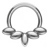 Titanium Ring 5 Marquise Fan Clicker